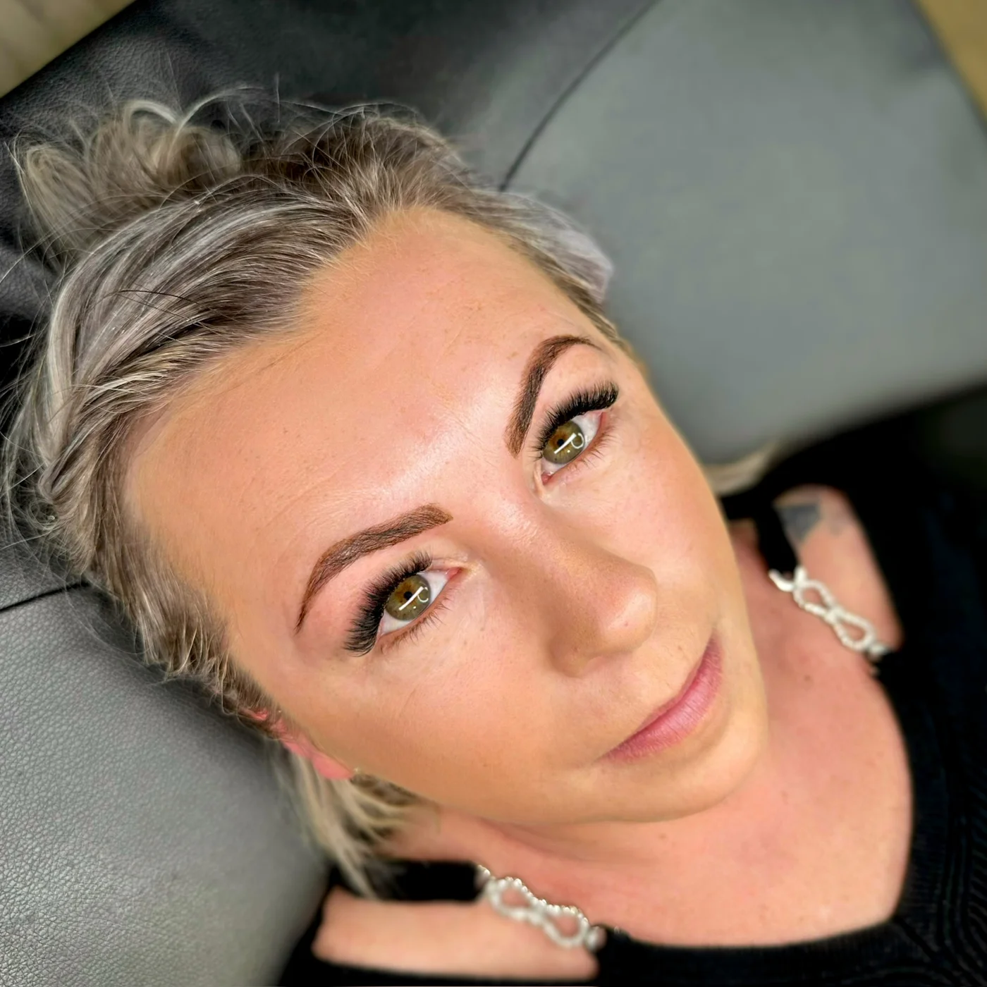 Full lashes on a Lash Inspire client